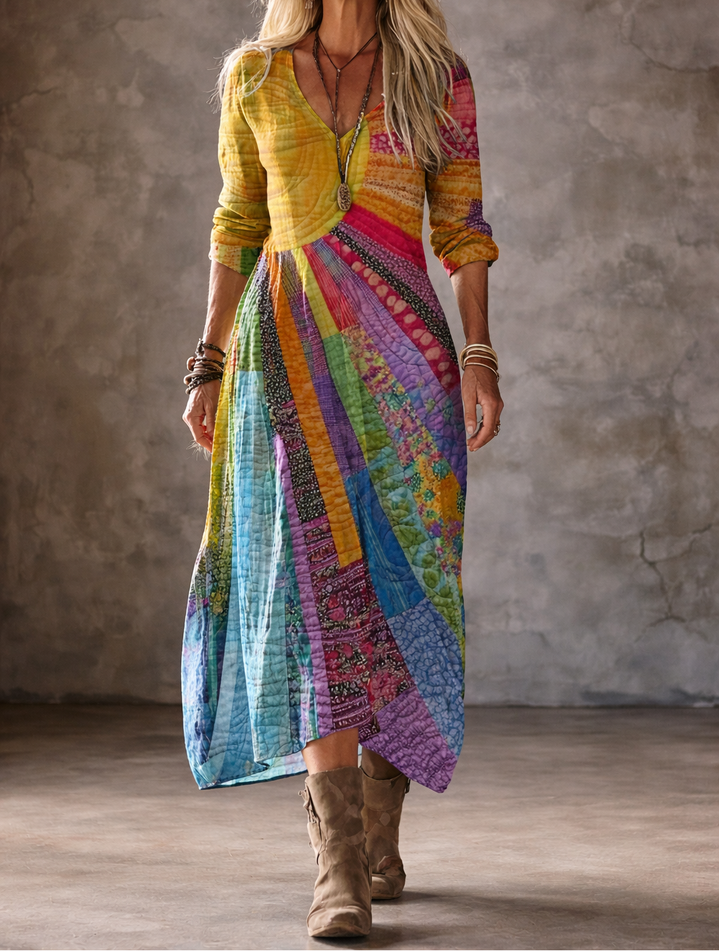 Louise | Robe bohème au design estival