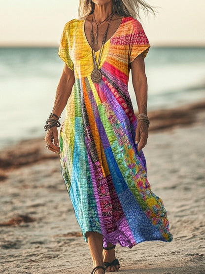 Louise | Robe bohème au design estival