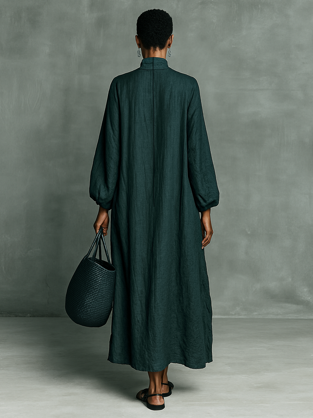 Marie | Robe maxi ample manches longues