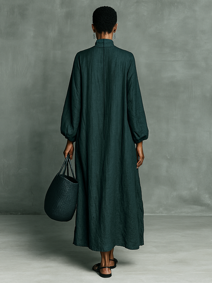 Marie | Robe maxi ample manches longues