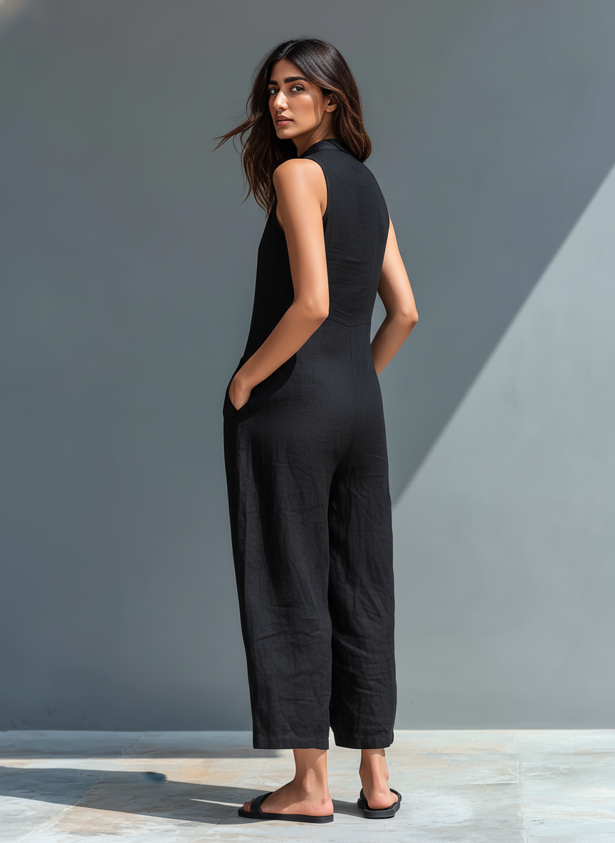 Anne | Combinaison en lin minimaliste