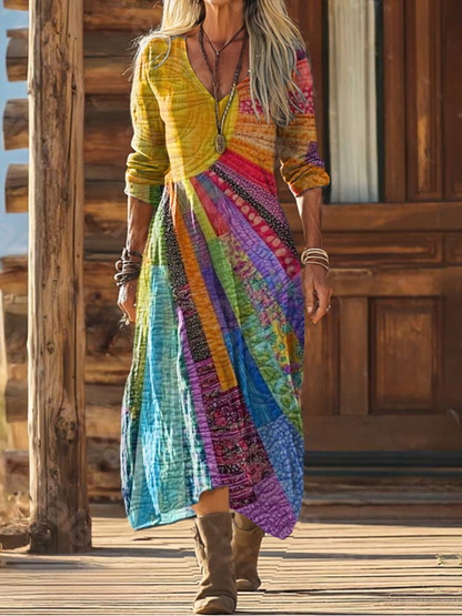 Louise | Robe bohème au design estival