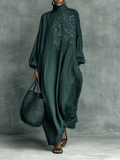Marie | Robe maxi ample manches longues